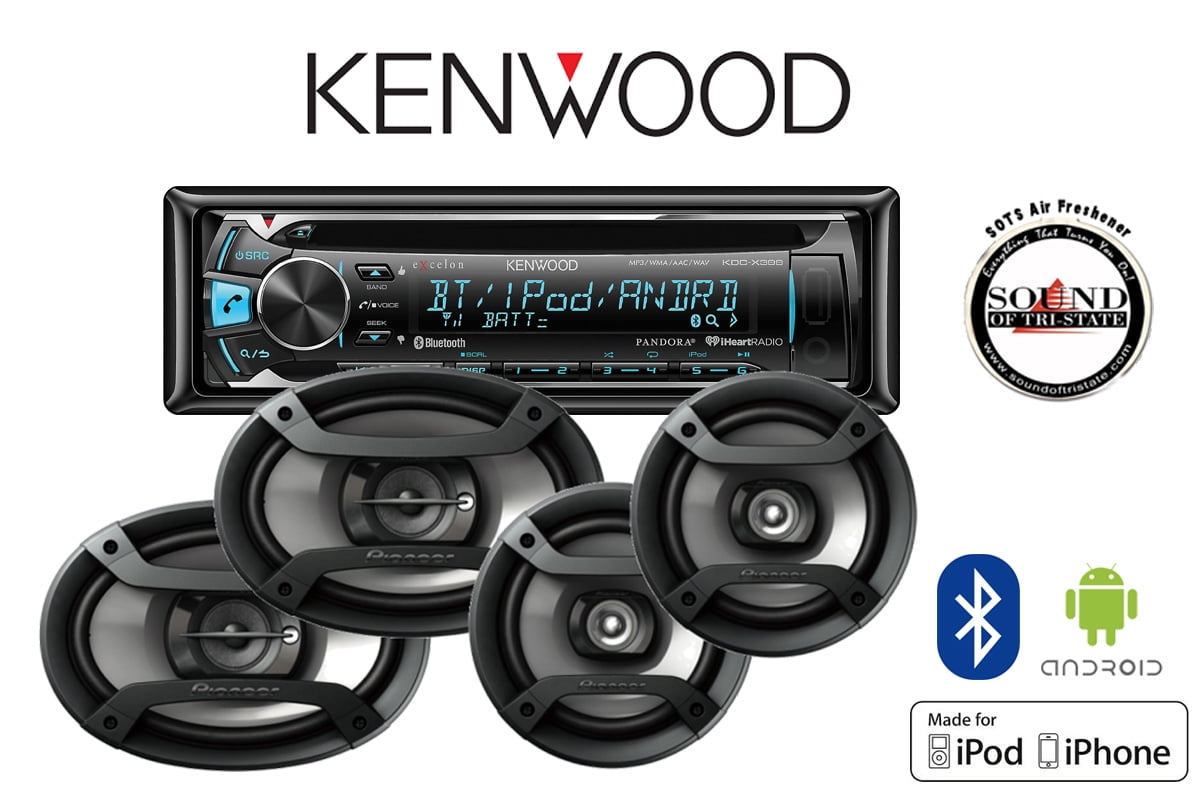 Kenwood KDCX399 CD Receiver with Pioneer TS165P 6.5' & TS695P 6x9