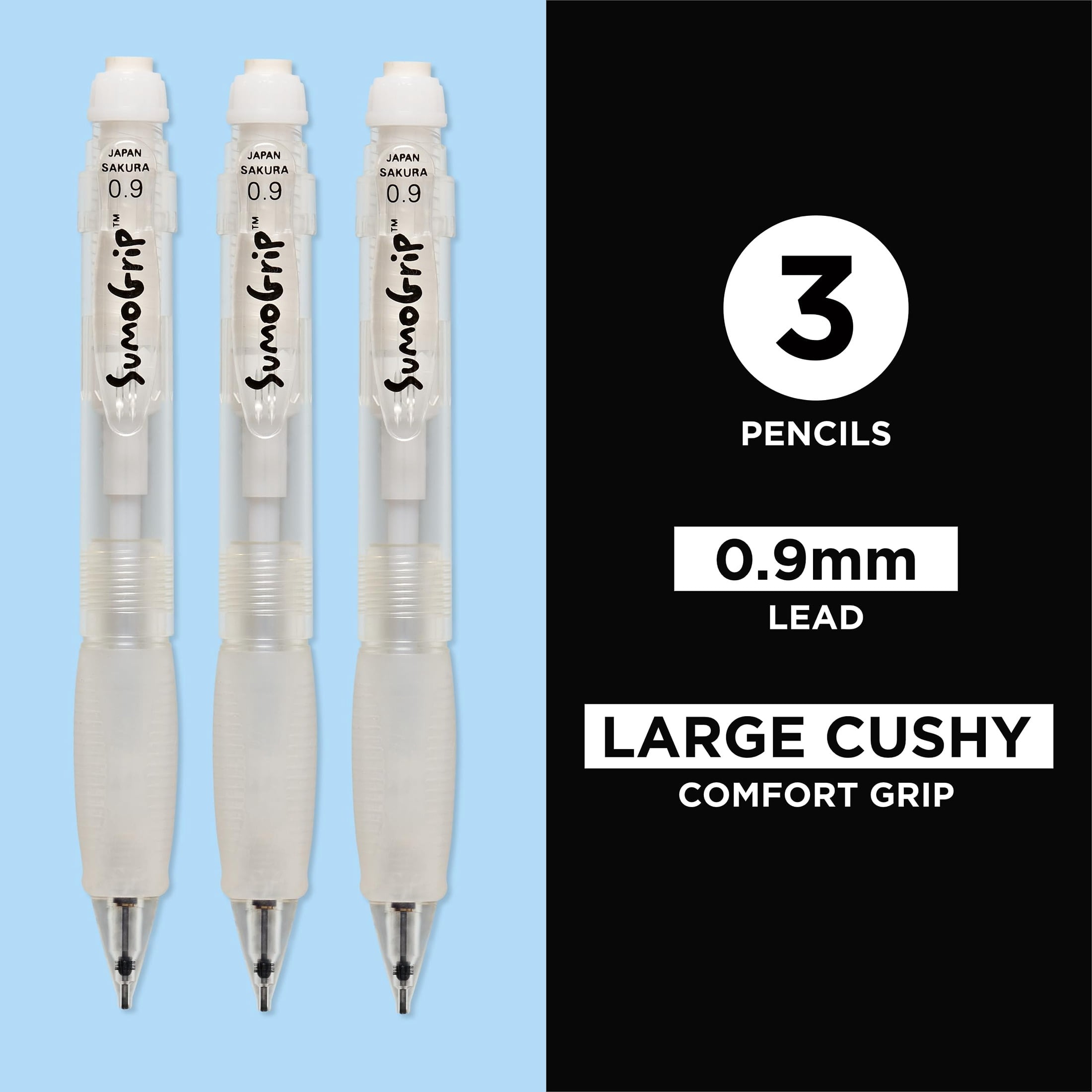 Sakura SumoGrip Pencil with Comfort Grip - 0.9 mm Ergonomic