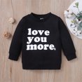 thumbnail image 2 of Child Kids Toddler Baby Boys Girls Letter Long Sleeve Sweatshirt Outfit Tops Size 2-3T, 2 of 8