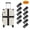 Black, variant on 10 Pack Luggage Straps 71" Long Belts Keep Suitcase Secure While Traveling, TSA Approved Add a Bag Premium Accessory for Travel Bag Closure