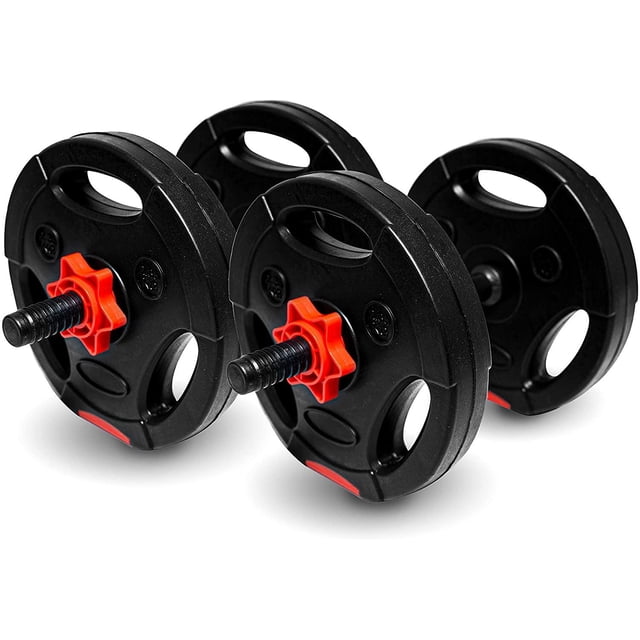 Set de 10 kg Discos de Plástico Fuxion Sports FS-10KSET-01 en caja negro Unitalla