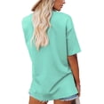 thumbnail image 4 of T-shirts d'Été pour Femmes à Manches Courtes T-Shirts Mignons à Col en V, 4 of 4