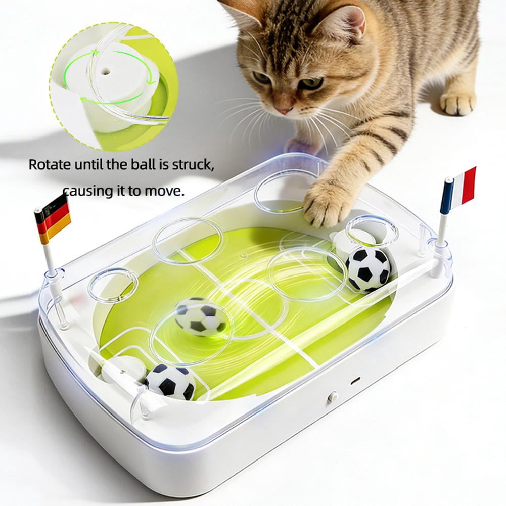 Cat Balls Toys for Indoor Electric Interactive Soccer Ball Cats Toy for Training Exercise Mental Stimulation Hunting Simulation Scratching