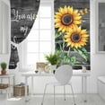 thumbnail image 5 of Fsddascl Yellow Sunflower Blackout Curtains for Bedroom/Living Room, Thermal Insulated Kitchen Curtains, Butterfly Sunshine Black Farmhouse Wood Grommet Darkening Window Treatment Drapes 42"x45"x2, 5 of 8