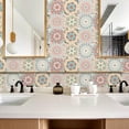 thumbnail image 2 of 10Pcs Wall Sticker Decorative Waterproof Self-adhesive Vintage 3D Mosaic Tile Background Wall Sticker for Home, 2 of 8