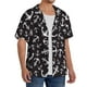 thumbnail image 2 of Fotbe Anchors Camisa Estampada de Manga Corta para Hombre, Casual de Verano, Estilo Playero, Sin Arrugas-Medium, 2 of 5