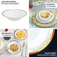 thumbnail image 4 of Efavormart 10 Pack | 12 oz Blue Rim Round Disposable Soup Bowl With Gold Vine Design for Catered Events Weddings Parties Banquets, 4 of 10