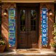 thumbnail image 5 of 2 Pack World Flags Welcome Multilingual Greeting Hanging Polyester Wall Decor For Classroom And School And Soccer Party, 5 of 6