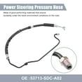 thumbnail image 3 of Black & Silver Tone Power Steering Hose for Honda Accord Upgrades Vehicle Steering System, 3 of 7
