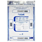 ControlTek TripLok 15"x20" Clear Deposit Bag with Pocket 50-Pack 585051
