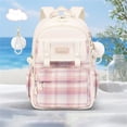 thumbnail image 3 of JuDWoC Travel Laptop Backpack Bookbag for Travel Plaid Pattern Multi Pocket Storage Lightweight Water Resistant Rucksack Casual Everyday Storage Daypack Laptop Pack 16.2in, 3 of 4