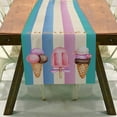 thumbnail image 1 of Harpily Decorative Table Banner Summer Ocean Beach Themed Linen Tablecloth For Dining And Coffee Tables, 1 of 4