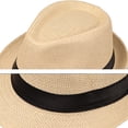 Fashion Sun Straw Hat Classic Top Jazz Hat Women Men