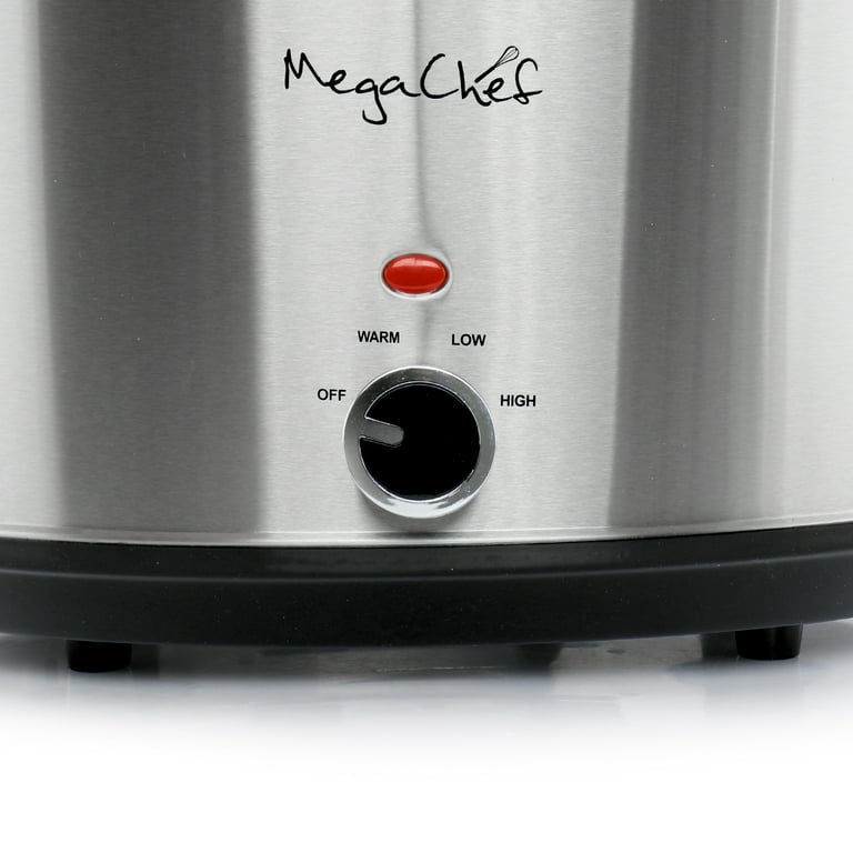 MegaChef 8 Quart Slow Cooker with Bonus Mini 0.6 Quart Warmer