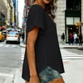 thumbnail image 4 of beishanbush Hot Sales Saving $10 Womens Short Sleeve Tops Women's Blouse,V Neck Short Sleeve Casual Work Summer Under $10, 4 of 6