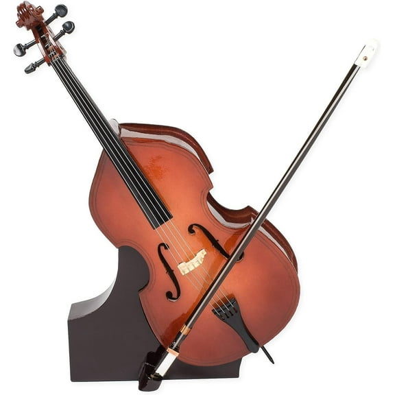 Realistic 9" UPRIGHT BASS Miniature Musical Instrument Figurine, Broadway Gifts