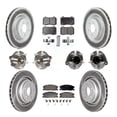 thumbnail image 1 of Transit Auto Front Rear Hub Bearing Assembly Coated Disc Brake Rotor and Semi-Metallic Pads Kit (10Pc) for Car Dodge Charger with 370mm Diameter Left Right Driver Passenger Side KBB-130151, 1 of 11