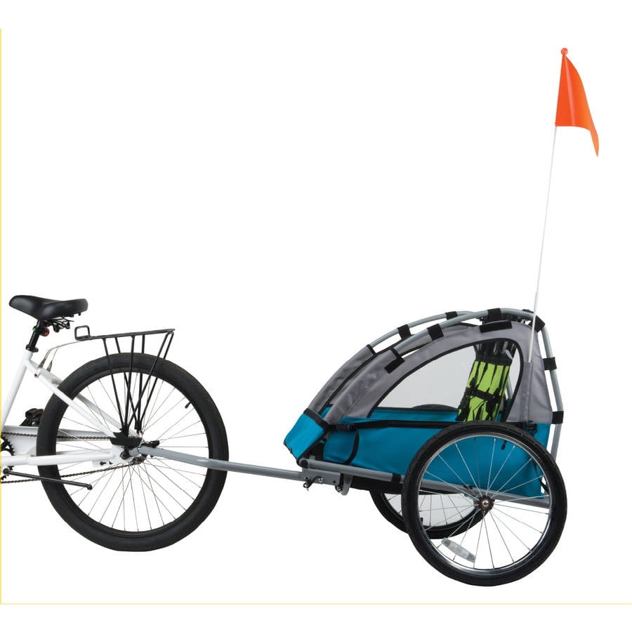Bell Sports Smooth Sailer 2Passenger Child Bicycle Trailer, Blue