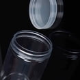 thumbnail image 3 of Envase de botella de plástico para mascotas, frasco sellado, tapa transparente de grado alimenticio, cubo de almacenamiento redondo de boca ancha, 3 of 3