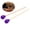 Purple, variant on Marimba Mallets Medium Hard, Wool Yarn Vibraphone Mallets For Keyboard Percussion, Keyboard Percussion Accessories, Practice & Performance Marimba Instrument for Beginners - Purple