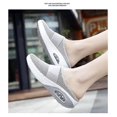 thumbnail image 3 of Zapatos para caminar sin cordones con cojín de aire, deslizador de cuña con plataforma plana de malla ortopédica para diabéticos, 3 of 3