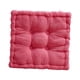thumbnail image 4 of Cojín cuadrado con forma de galleta, sencillo, para sofá, oficina y sala de estar. Rosa roja, 4 of 9