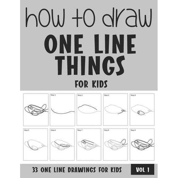 How to Draw One Line Things for Kids - Vol 1, (Paperback)