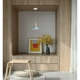 thumbnail image 4 of FSLiving 3-Light 100 Lumens Multi-Function LED No Cord Remote Control Battery Run Wood Aluminum Pendant Light for Aisle Laundry-Easy Installation,Dimmable - Battery Not Included (Blue), 4 of 6