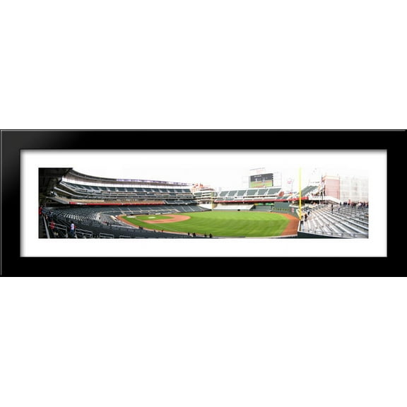 Target Field 40x12 Large Black Wood Framed Print Art - Home of the Minnesota Twins