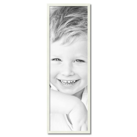 ArtToFrames 15" x 48" White Picture Frame, 15x48 inch White Wood Poster Frame (WOM-5138)