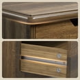 thumbnail image 6 of 6 Drawer Dresser, Modern Wooden Storage Chest with Embedded Handles, Anti-Tip Safety Device, Bedroom Organizer for Living Room Kids Room - Light Brown, 6 of 7