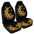thumbnail image 2 of Chririnla Sunflower Butterfly You Are My Sunshine Car Front Seat Covers Full Set of 2 Waterproof Automotive Interior Decor Universal Fit Most Vehicles, 2 of 7