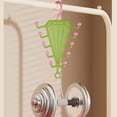 thumbnail image 6 of Umbrella Shaped Closet Hanger Organizer, Multi Prong Wardrobe Storage Hanger, V-Type Multi Hook Clothes Rack, Flexible Hanging Sturdy Plastic Hanger, Multifunctional Storage Hanger 1Pcs, 6 of 6