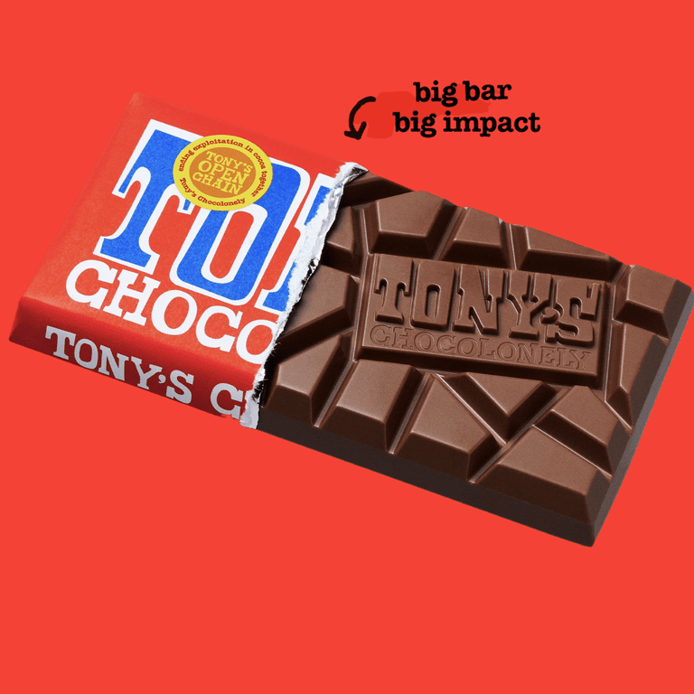 Originals × TONY’SCHOCOLONELY L 希少 Tony's Chocolonely, Milk Chocolate Bar, 32%, 6.35 oz - Walmart.com