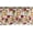 Pale Maroon Apricot and Green, variant on Fall Window Valance Pack of 2, Autumnal Vibe with Plaided Checked Pattern with Reflexion Stains Like Print, Rod Pocket Curtain Valances for Kitchen Bedroom, 54" X 18", Paprika Orange Rust