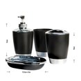 thumbnail image 3 of Juego De Baño De 6 Piezas, Contenedor De Accesorios, Dispensador De Jabonera, Vaso, Soporte Para Cepillo De Dientes matsuzay  HA025662-01, 3 of 6