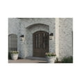 thumbnail image 3 of Padgett Collection One-Light Transitional Textured Black Clear Seeded Glass Outdoor Wall Lantern, 3 of 10