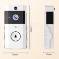 thumbnail image 3 of Timbre de puerta de seguridad inteligente inalámbrico con control remoto, timbre visual inteligente para el hogar, audio bidireccional, detección de movimiento, visión nocturna de alta, 3 of 5