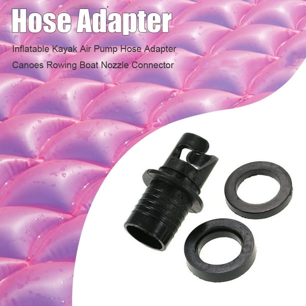 Adaptador de manguera de boquilla de bomba de aire de Kayak inflable canoas Conector de válvula de bote de remos