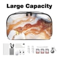 thumbnail image 3 of Marble Travel Organizer Oxford Cloth Waterproof Electronic Organizer Travel Case Multi USB Cable Organizer Phone Charger Case, 3 of 6