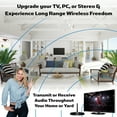 thumbnail image 5 of Proven 300ft Long Range Bluetooth Transmitter Receiver for TV PC Stereo, Connect Speaker or Headphones, aptX Low Latency Wireless Adapter, No Audio Delay, USB Optical AUX 3.5mm RCA-Miccus Home RTX 2, 5 of 9