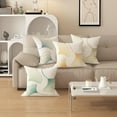 thumbnail image 2 of Nordic Style Cotton and Linen Blend Pillowcase with Ginkgo Leaf Pattern, Home Sofa Cushion Cover, Printed backrest Pillowcase, Invisible Zipper, Removable and Washable(12 * 20inch, 03043), 2 of 5