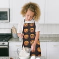 thumbnail image 4 of Halloween Jack Lanterns Pattern Kids Aprons for Girls and Boys,Adjustable Neck Strap Toddler Aprons for Kids Cooking Baking,23.6"x19", 4 of 7