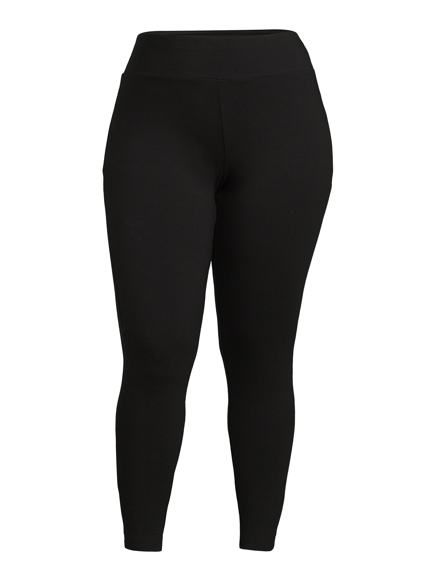 Terra & Sky Black High Rise Fitted Plus Size Full Length Legging - 0X (14W)  New - Helia Beer Co
