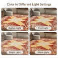 thumbnail image 7 of ODIKA 3'x5' Washable Throw Rug Stain Resistant, Low Profile, Non-Slip Primitive Vintage Distressed Border Farmhouse Folk Lettering for Entryway, Kitchen, Mudroom, 7 of 7