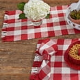 thumbnail image 2 of Park Designs Red Buffalo Check Table Runner 54"L, 2 of 4