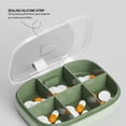 thumbnail image 2 of Transemion Impact-Resistant Pill Case Lightweight And Anti-Corrosion For Travel Sealing Green-6 Slots 1Set, 2 of 6