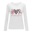 thumbnail image 3 of Under 10$ Buigttklop Women'S Casual Long Sleeve Round Neck Printed Ladies Tops Blouse, 3 of 3