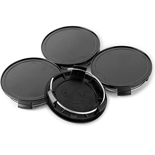 4pcs 75mm(2.95in)/69mm(2.72in) Wheel Center Caps Black Base for M608#610C 6010K74#2204000125 S300 W230-C230 C B Wheel Rims