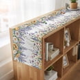 thumbnail image 6 of Table Runners 70 Inches Long Dress Scarves, Watercolor Floral Farmhouse Coffee/Dining/Kitchen Table Decor, Holiday Table Runner, Spring Daisy Sunflowers Wisteria Hummingbird 13x70 Inch, 6 of 9